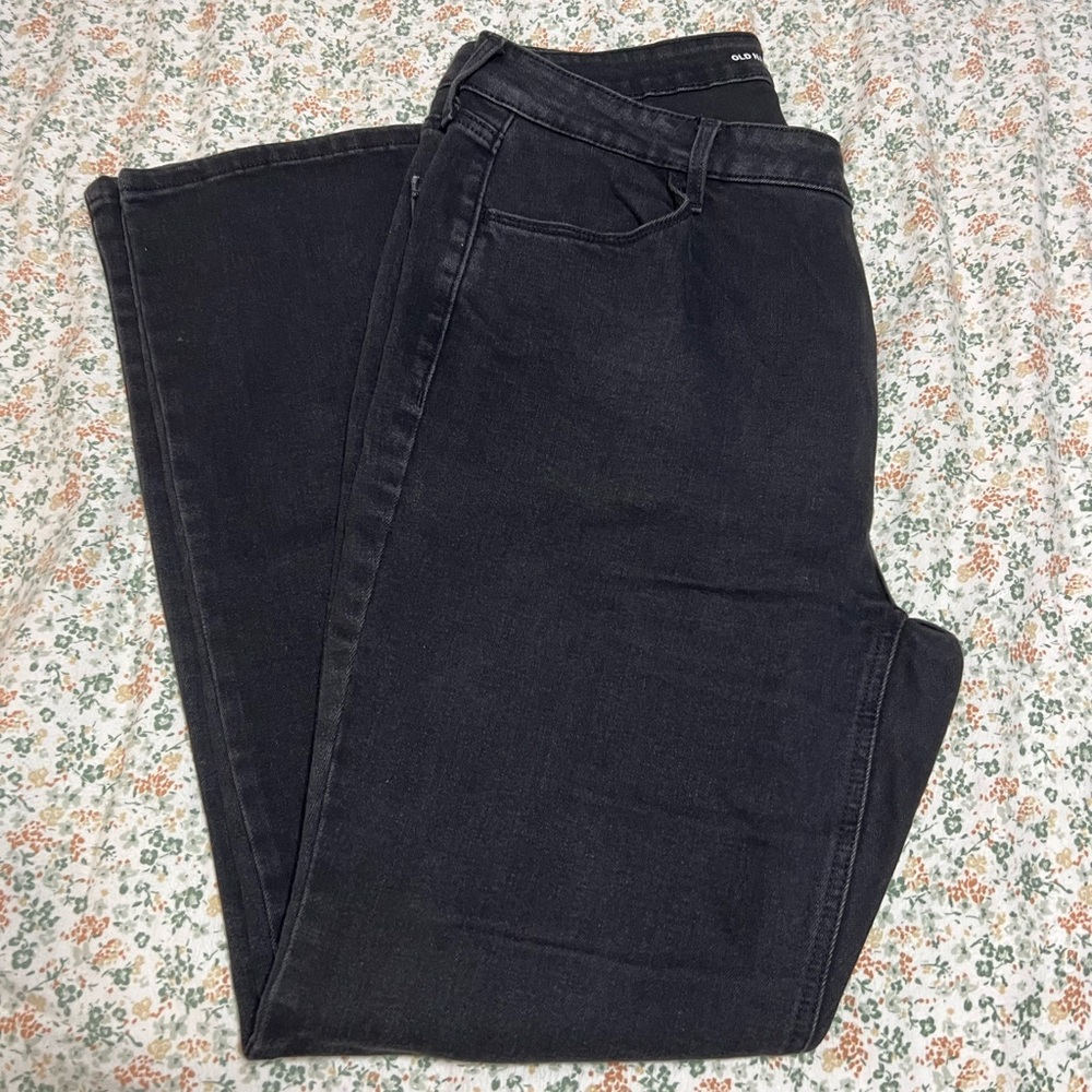 Old Navy Black Flare Jeans Size 16
